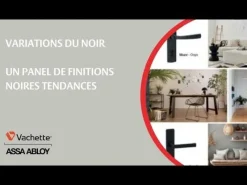 Best Poignée de porte sur plaque Kaza Basalt noir mat Bec de cane