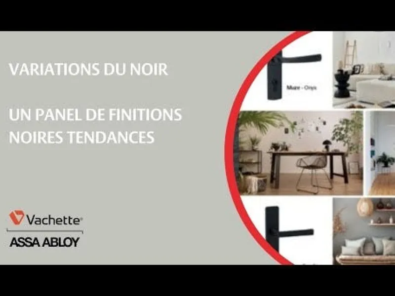 Discount Poignée de porte sur plaque Kaza Finition Basalt noir Clé L