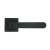 Outlet Poignée de porte sur rosaces Onyx zamak noir mat