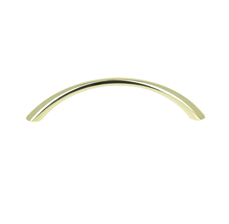 Discount Poignée entraxe 96 mm en aluminium poli verni x2