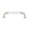Best Poignée entraxe 96 mm porcelaine blanc/nickel mat x2