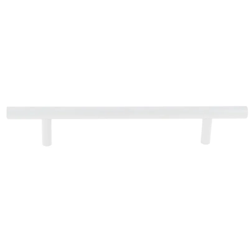 Clearance Poignée TT entraxe 128 mm en aluminium blanc mat x2