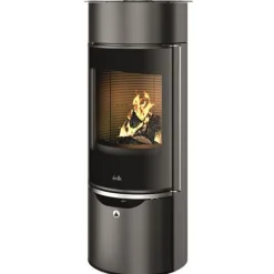 Discount DEVILLE Poêle à bois Eguzki Accumulateur étanche noir