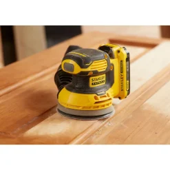 Best STANLEY Ponceuse excentrique V20 Lithium 18V 1 batterie 2Ah