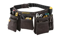 Best STANLEY Porte outils cuir double ceinture