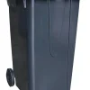 New BELLI Poubelle anthracite avec couvercle jaune 240L