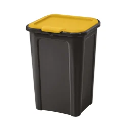 Clearance Poubelle de recyclage Cover Line 45L couvercle jaune