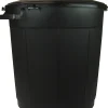 BELLI Poubelle immeuble 80L avec couvercle verrouillable noir