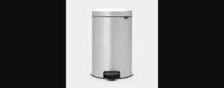 Sale Poubelle à pédale NewIcon gris métallisé 20L