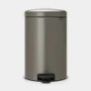 Sale Poubelle à pédale NewIcon gris platinum 20L