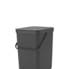 Outlet Poubelle Sort&Go 25L gris anthracite