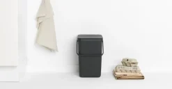 Outlet Poubelle Sort&Go 25L gris anthracite