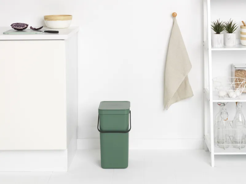 Clearance Poubelle Sort&Go 16L vert foncé