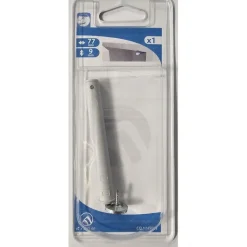 Poussoir de porte à encastrer 12x80mm plastique gris (x1)