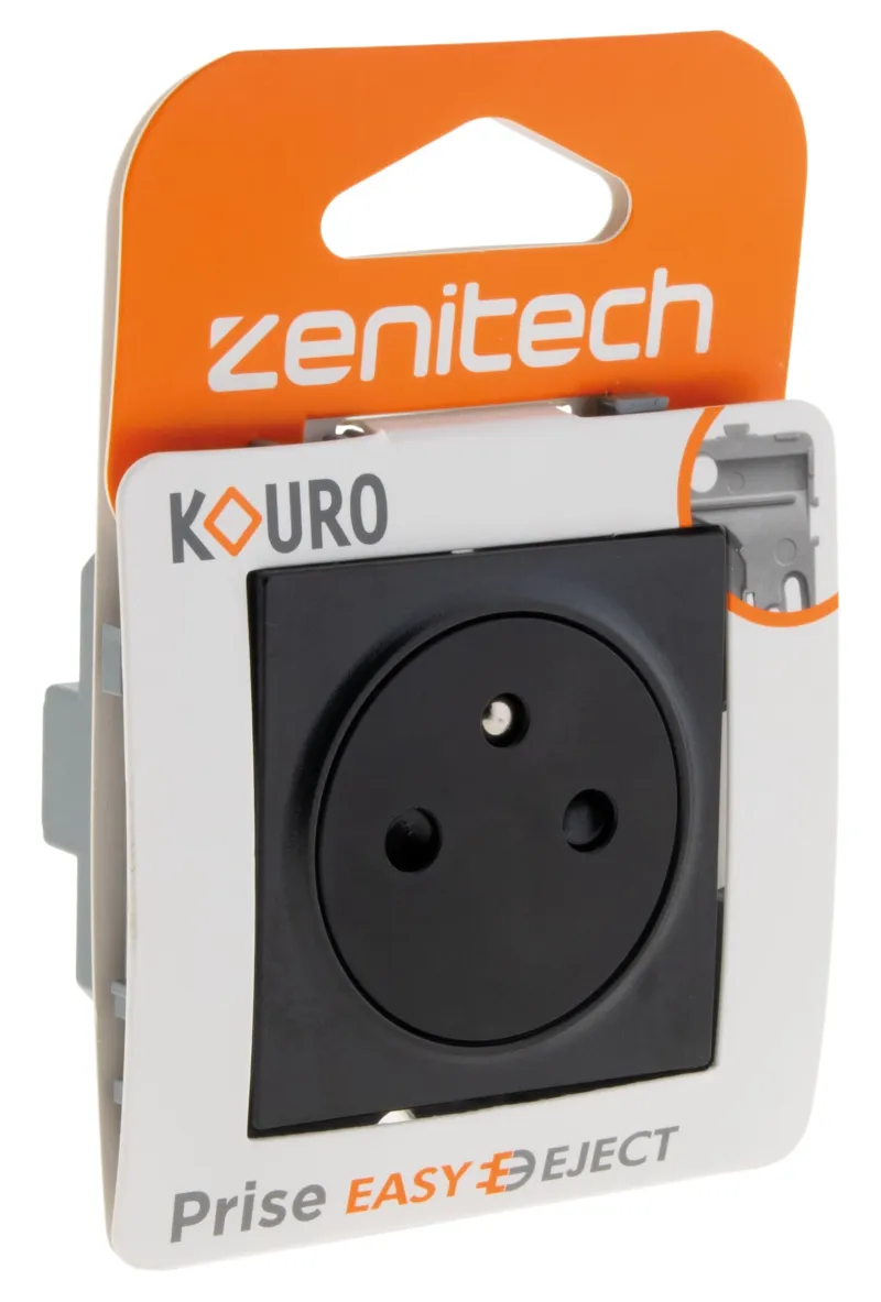 Hot ZENITECH Prise 2 pôles + terre easyeject nu kouro