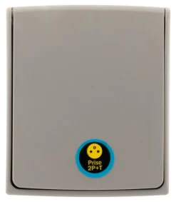 Best ZENITECH Prise 2 pôles + terre IP55 bicolore Orok