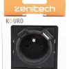 ZENITECH Prise 2 pôles + terre + USB-A+C kouro