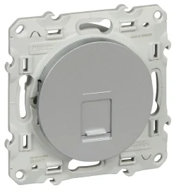 Outlet SCHNEIDER Prise RJ45 catégorie 5 utp Odace aluminium
