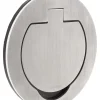 New Prise ronde 16A 2 pôles + terre IP55 aluminium brossé