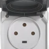 Best Prise étanche 3P+T 20A Plexo complet IP55 saillie gris