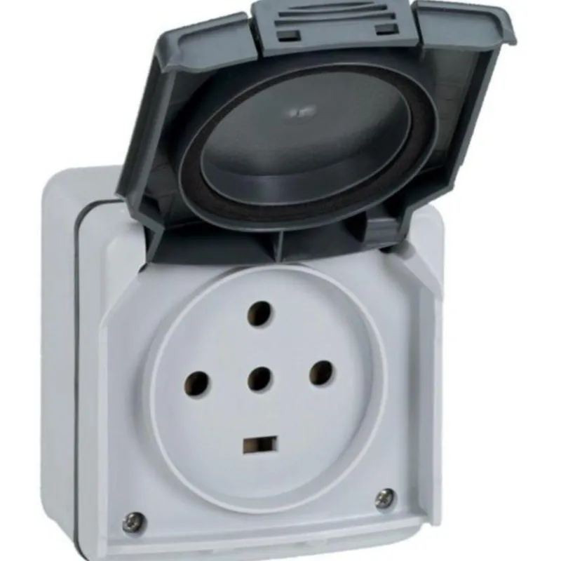 Best Prise étanche 3P+T+N 20A Plexo complet IP55 gris