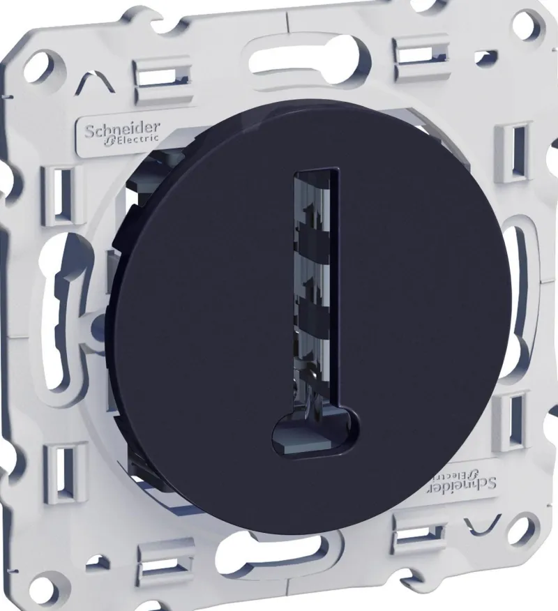Outlet SCHNEIDER Prise téléphone en T anthracite Odace