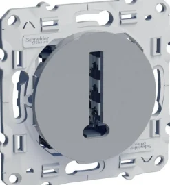 Online SCHNEIDER Prise téléphone en T Odace aluminium