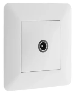 Best ZENITECH Prise TV Ø9.52mm mâle artezo blanc