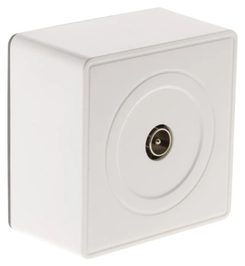 Hot ZENITECH Prise TV Ø9,52 saillie vulco blanc