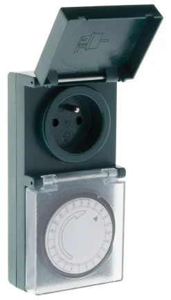 Hot Programmateur étanche IP44 avec interrupteur 3680W