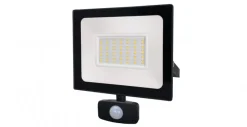Outlet TIBELEC Projecteur extérieur LED noir IP54 avec détecteur
