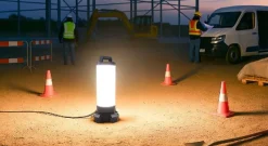 TIBELEC Projecteur LED de chantier 360° pro 120W - 16 300 LM - IP65