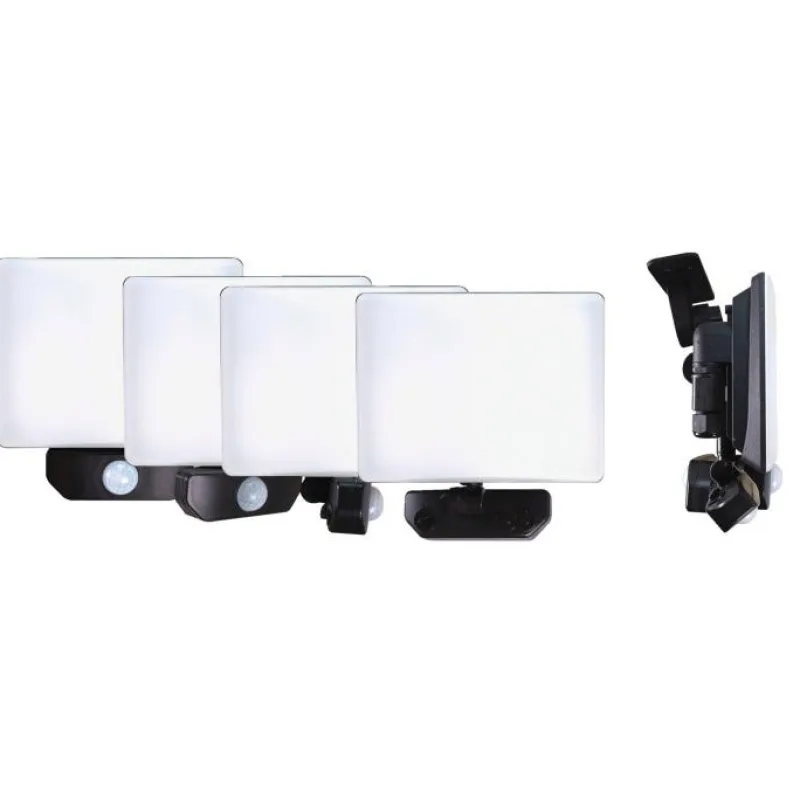 Best TIBELEC Projecteur LED 30W/2500lm full screen noir avec détecteur