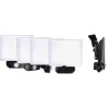 TIBELEC Projecteur LED 80W/6400LM full screen noir avec détecteur