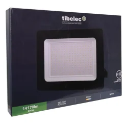 New TIBELEC Projecteur LED 200W / 14170LM noir IP65