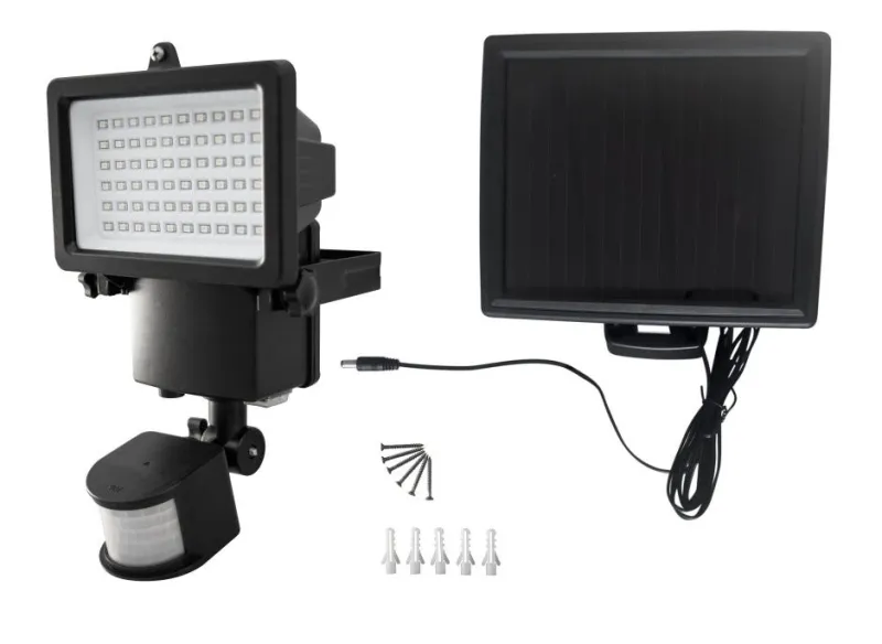 Hot CHROMEX Projecteur solaire Denver noir