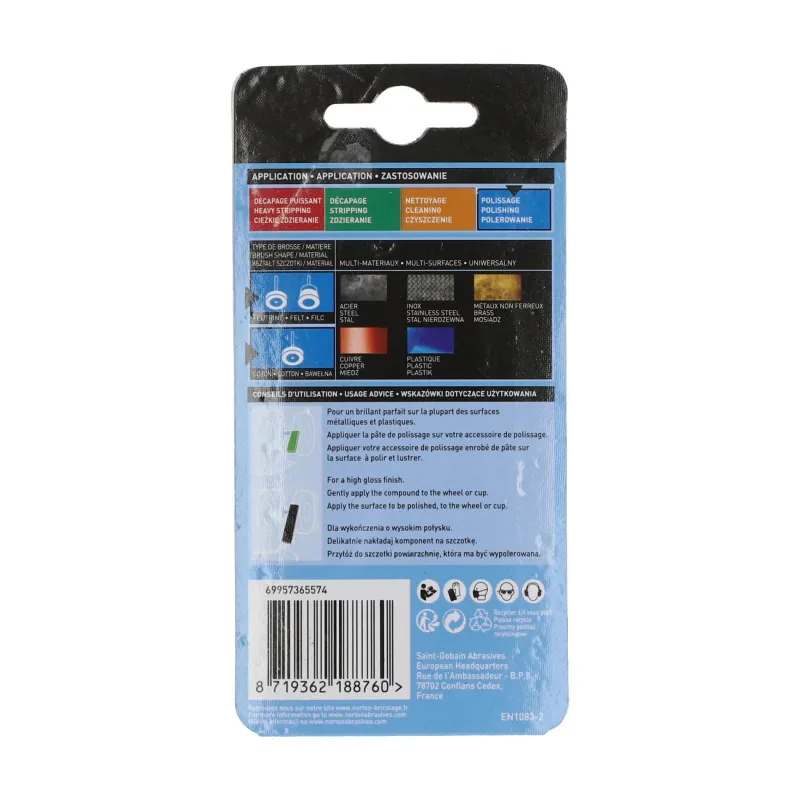 Sale NORTON Pâte de nettoyage vert, meuleuse angle, métal