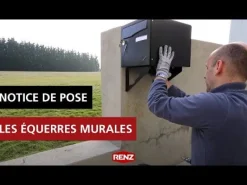New RENZ Équerre de fixation murale (x2) ivoire