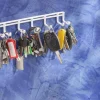New MOTTEZ Rack 7 mini crochets en fil acier peint