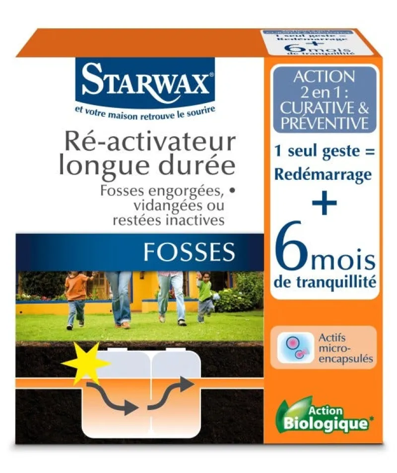 New STARWAX Réactiveur fosses septiques longue durée 500g