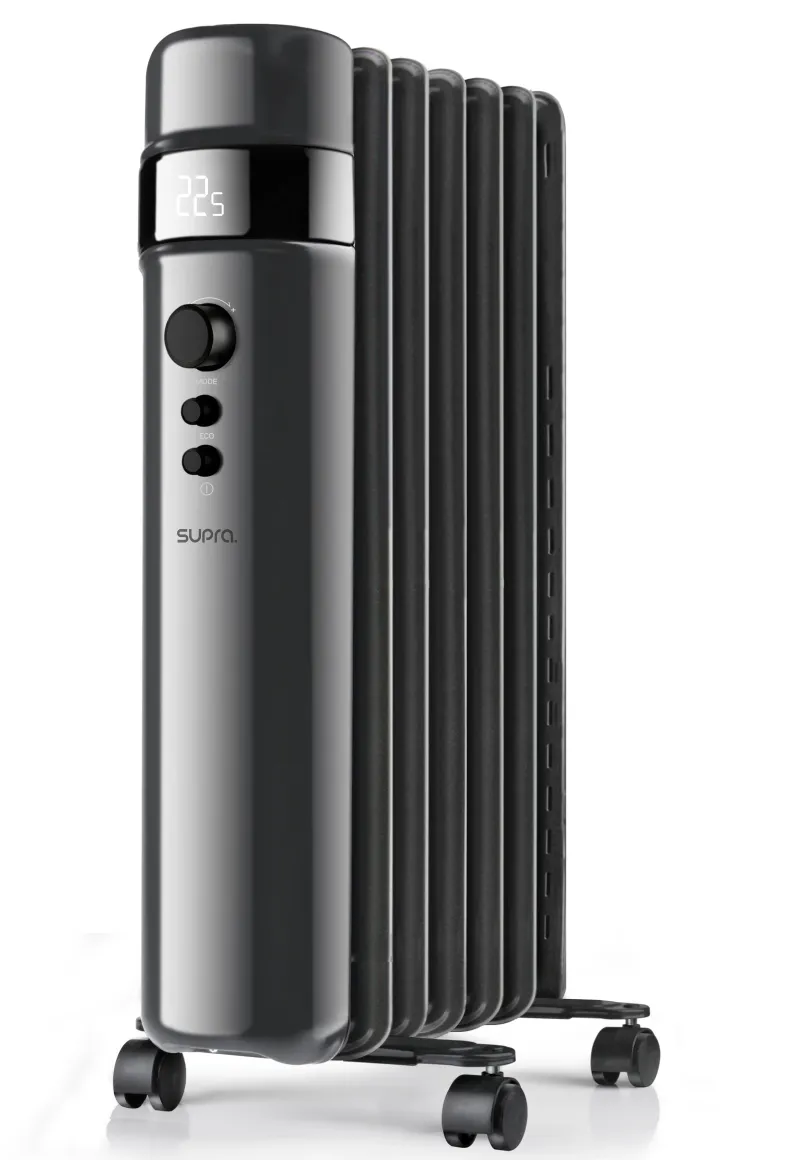 New Radiateur électrique bain d'huile mobile 1500W noir
