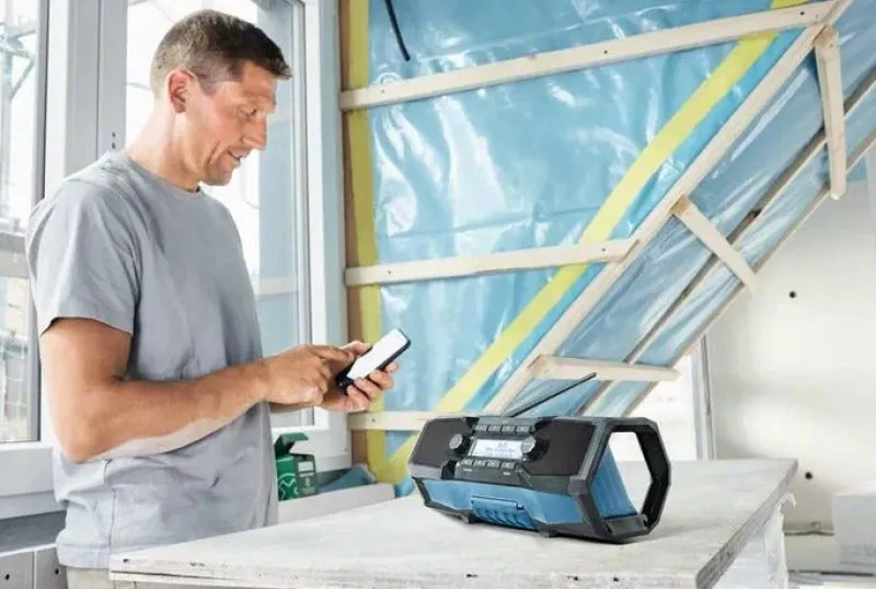Best BOSCH PROFESSIONAL Radio de chantier portable GPB 18V-2 SC -