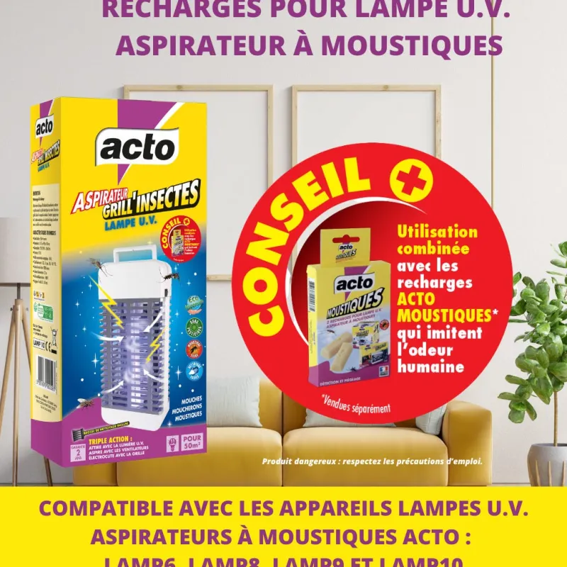 Sale ACTO Recharge pour lampe UV aspirateur à moustiques