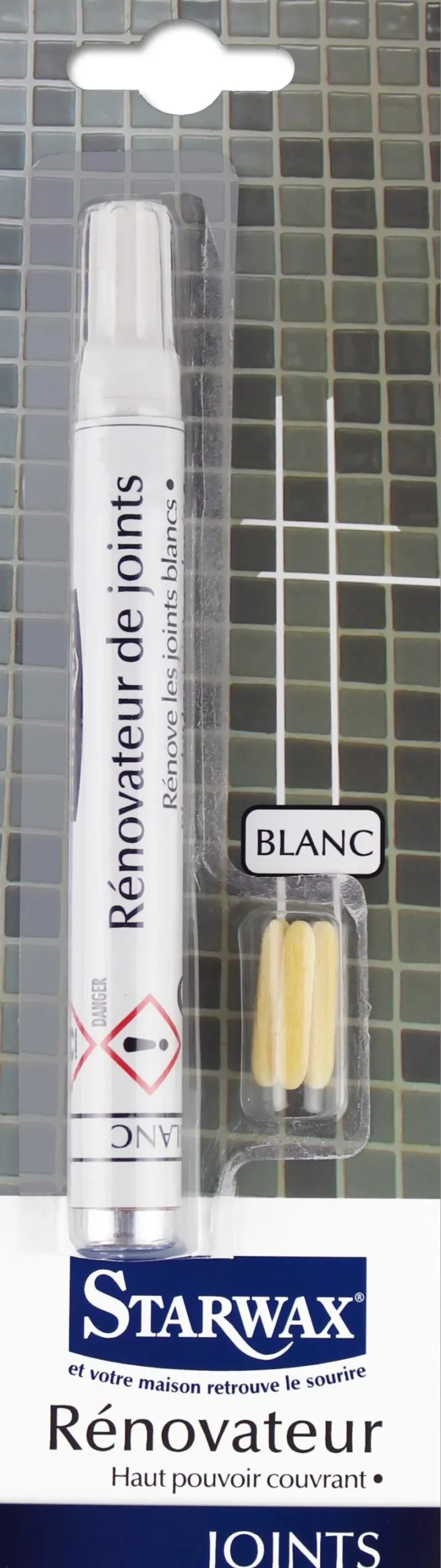STARWAX Rénovateur blanchisseur joints feutre 9ml
