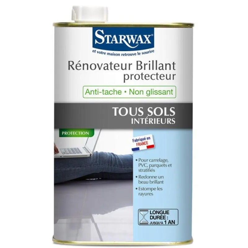 New STARWAX Rénovateur brillant protection sols intérieurs 1L