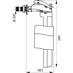 Best WIRQUIN Robinet flotteur alim.latérale compact servo-valve