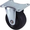 Best Roulette éco fixe caoutchouc noir Ø40mm, charge 20kg