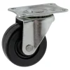 Discount Roulette éco pivotante caoutchouc noir Ø65mm, charge 35kg