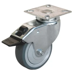 Roulette miniroll platine pivotante 20kg Ø50x62mm