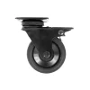Hot Roulette Novo noire pivotante à frein charge 50kg Ø75 mm